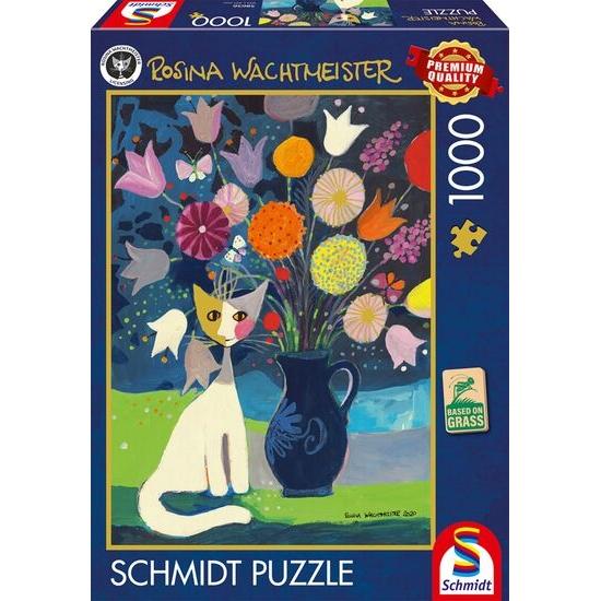 Puzzle Schmidt Gato Branco de 1000 Peças