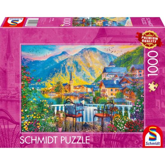 Puzzle Schmidt Hallstatt panorâmico de 1000 Piec Puzzle Schmidt Hallstatt panorâmico de 1000 Piec