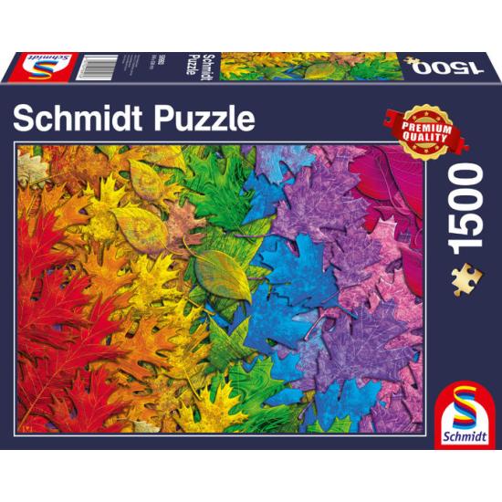 Puzzle Schmidt Folhas Coloridas 1500 Peças