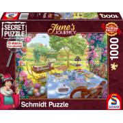 Puzzle Schmidt June's Journey Chá no Jardim de 1000 Peças