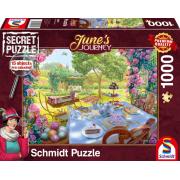 Puzzle Schmidt June's Journey Chá no Jardim de 1000 Peças