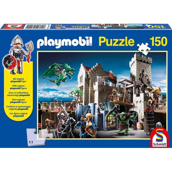 Schmidt Puzzle A Batalha do Tesouro Real de Playmobil 150 Peças