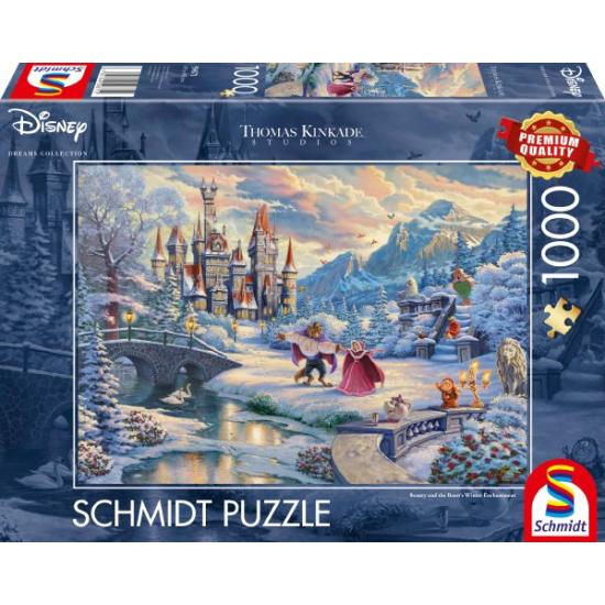 Puzzle Schmidt A Bela e a Fera Edição de Natal de 1000 Pzs Puzzle Schmidt A Bela e a Fera Edição de Natal de 1000 Pzs