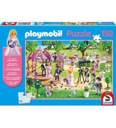 Puzzle Schmidt O Playmobil Casamento 150 Peças