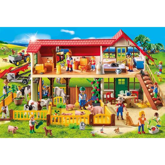Puzzle Schmidt A Fazenda Playmobil de 100 Peças