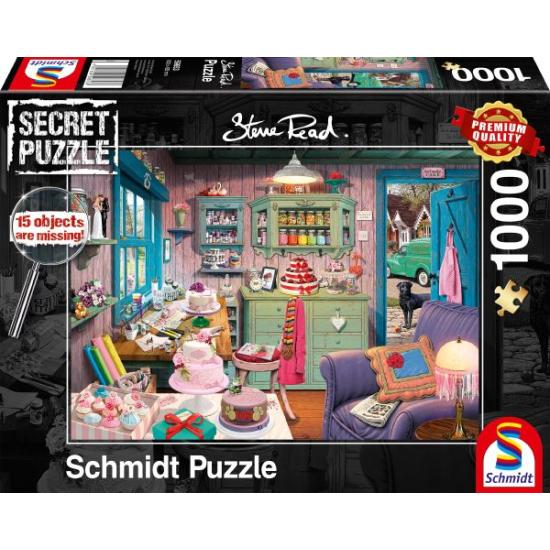 Puzzles Schmidt Quarto da vovó. Secret Puzzles de 1000 P