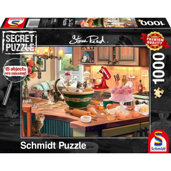 Puzzle Schmidt  A Mesa da Cozinha - Secret Puzzles de 1000 Pz