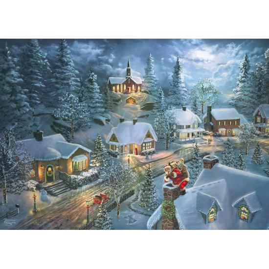 Puzzle Schmidt Noite Silenciosa Do Papai Noel de 1000 Pieces