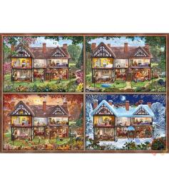 Puzzle Schmidt As Quatro Estações da Minha Casa de 2000 Peças