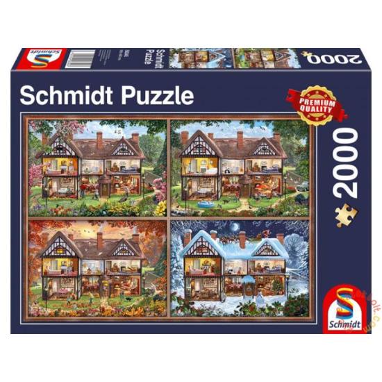 Puzzle Schmidt As Quatro Estações da Minha Casa de 2000 Peças