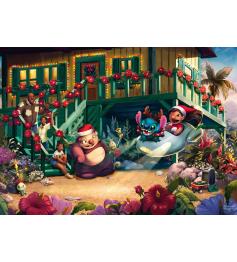 Puzzle Schmidt Lilo e Stitch Aloha Natal 1000 Pçs