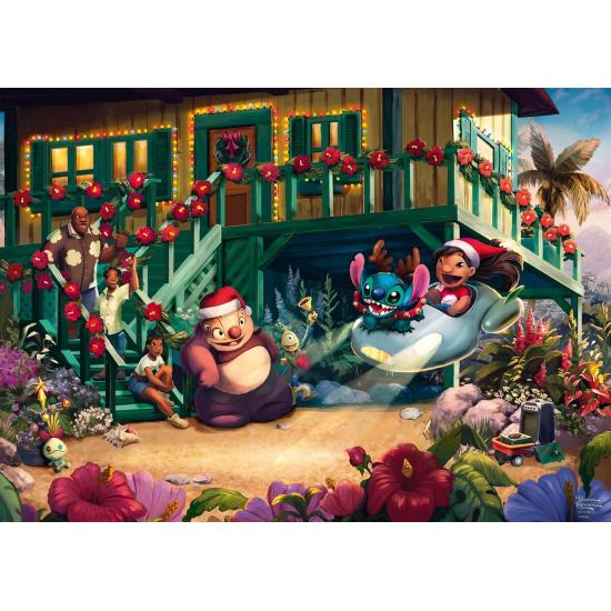 Puzzle Schmidt Lilo e Stitch Aloha Natal 1000 Pçs