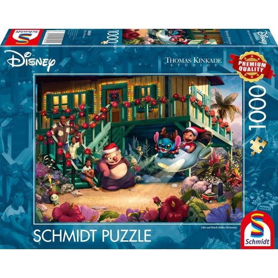 Puzzle Schmidt Lilo e Stitch Aloha Natal 1000 Pçs