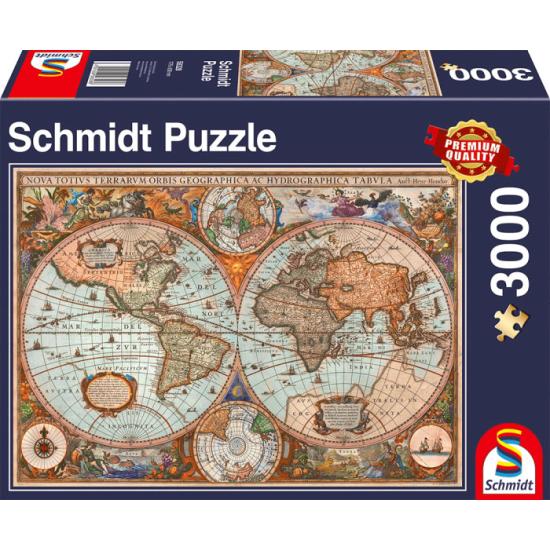 Puzzle Schmidt de Mapa Antigo de 3000 peças