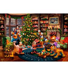 Puzzle Schmidt Mickey e Minnie A Enfeitar a Árvore 1000 Peças