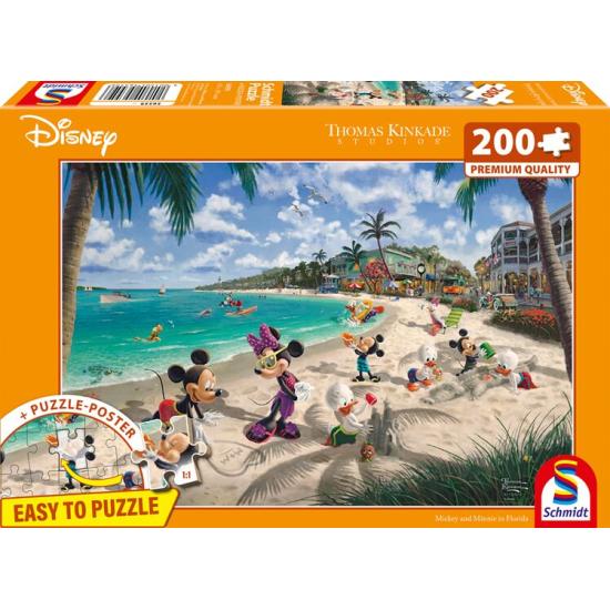 Puzzle Schmidt Mickey E Minnie Na Flórida XXL de 200 Pçs Puzzle Schmidt Mickey E Minnie Na Flórida XXL de 200 Pçs
