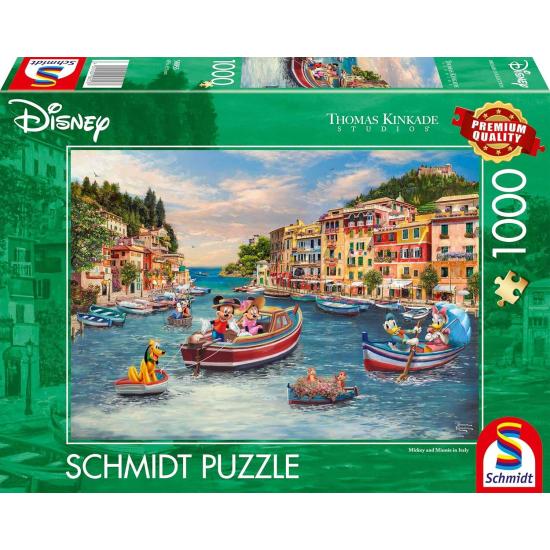 Puzzle Schmidt Mickey e Minnie Na Itália de 1000 Pieces