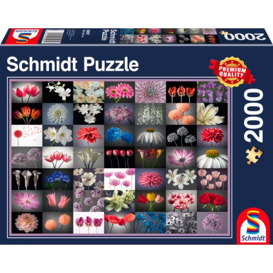 Schmidt Puzzle Mix de Flores 2000 Peças
