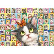 Puzzle Schmidt Mímico de Gato de 1000 Peças