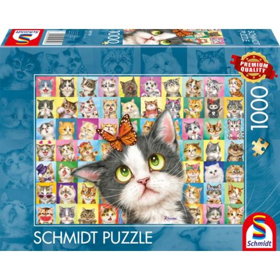 Puzzle Schmidt Mímico de Gato de 1000 Peças