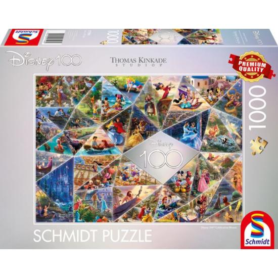 Puzzle Schmidt Mosaico Dos 100 Anos da Disney de 1000 Peças Puzzle Schmidt Mosaico Dos 100 Anos da Disney de 1000 Peças