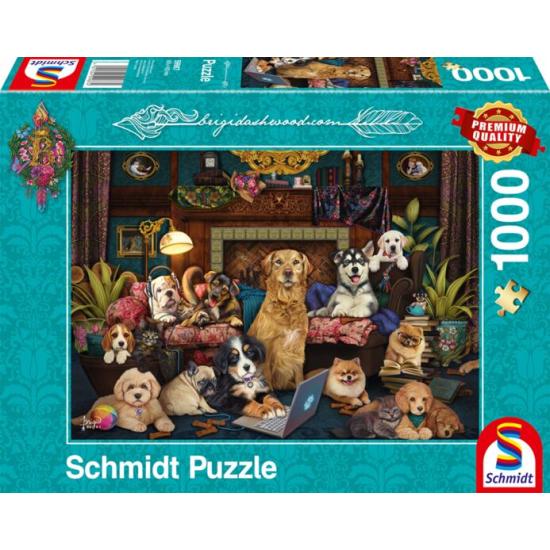 Puzzle Schmidt Noite Colorida no Salão de 1000 Peças Puzzle Schmidt Noite Colorida no Salão de 1000 Peças