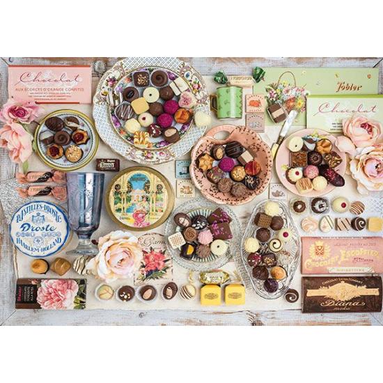 Puzzle Schmidt Nostalgia de Chocolates de 1500 Peças Puzzle Schmidt Nostalgia de Chocolates de 1500 Peças