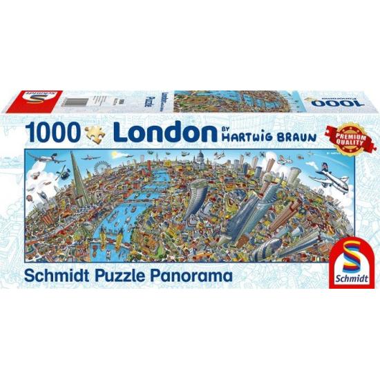 Puzzle Schmidt Panorama de Londres de 1000 peças Puzzle Schmidt Panorama de Londres de 1000 peças