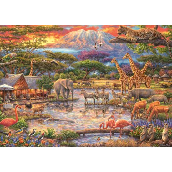 Puzzle Schmidt Paraíso sob o Kilimanjaro de 500 peças Puzzle Schmidt Paraíso sob o Kilimanjaro de 500 peças