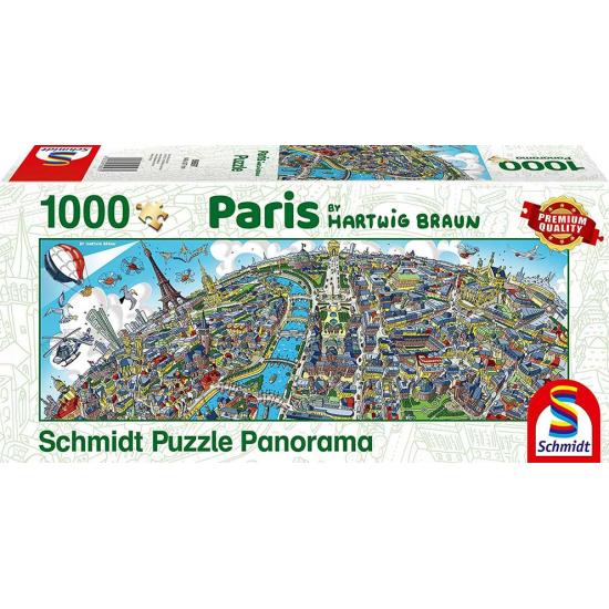 Schmidt Puzzle Panorama de Paris 1000 peças