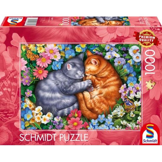 Puzzle Schmidt Patas De Veludo Adormecidas de 1000 Peças