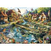 Puzzle Schmidt Vila Na Orla Da Floresta de 1000 Peças