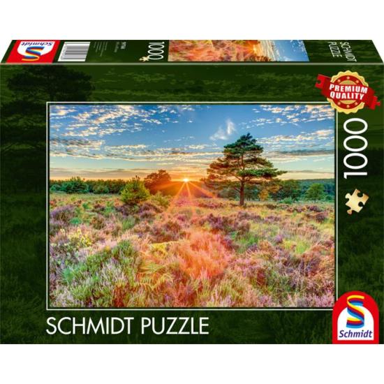 Puzzle Schmidt Pôr do sol na charneca de 1000 Pçs