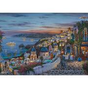 Puzzle Schmidt Pôr Do Sol Em Santorini de 1000 Peças