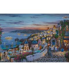 Puzzle Schmidt Pôr Do Sol Em Santorini de 1000 Peças