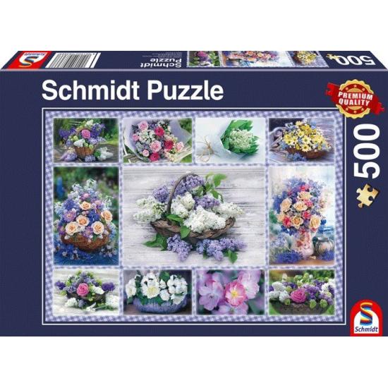 Puzzle Schmidt Buquês de Flores 500 Peças