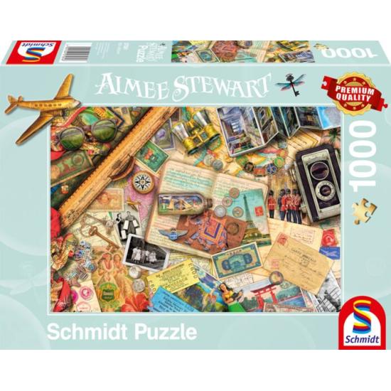Puzzle Schmidt Memórias de Viagem de 1000 Peças Puzzle Schmidt Memórias de Viagem de 1000 Peças