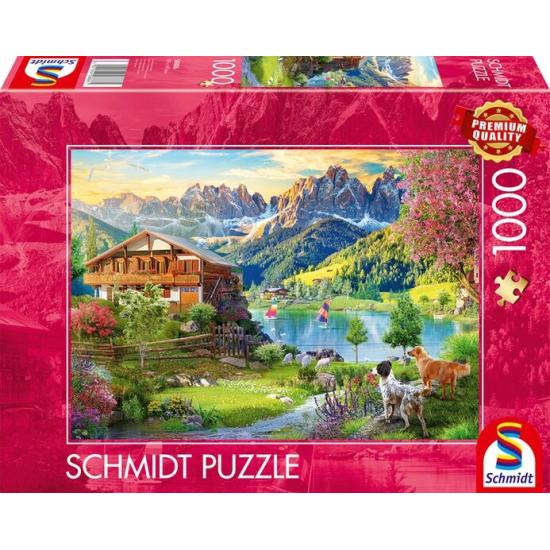 Puzzle Schmidt Relaxando Nas Dolomitas de 1000 Pçs