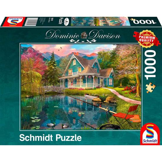Puzzle Schmidt Retiro à Beira do Lago de 1000 peças
