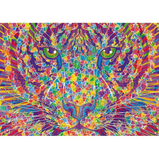 Puzzle Schmidt Selvagem de Coração - Tigre 2000 Peças Puzzle Schmidt Selvagem de Coração - Tigre 2000 Peças