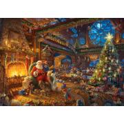 Puzzle Schmidt Papai Noel e seus Elfos de 1000 Peças