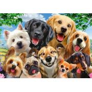 Puzzle Schmidt Selfie de Cachorros de 500 peças