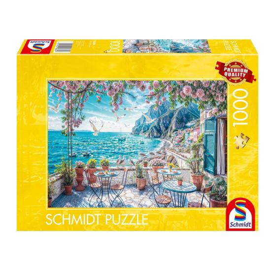 Puzzle Schmidt Terraços No Mar 1000 Peças