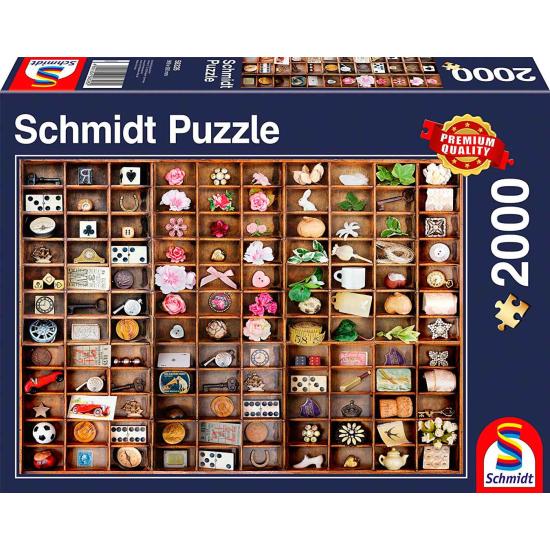 Puzzle Schmidt Tesouros em Miniatura de 2.000 Peças