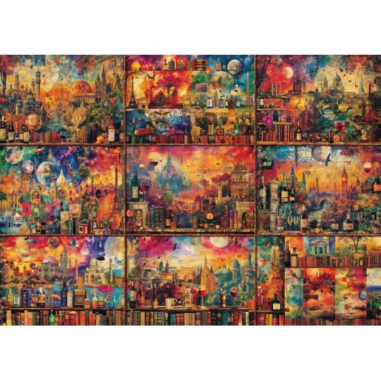 Puzzle Schmidt Viagens Com Livros E Vinho 2000 Peças