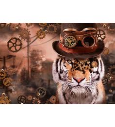 Puzzle Schmidt Tigre Steampunk de 1000 peças