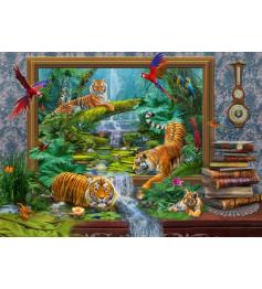 Puzzle Schmidt Tigres na Selva de 1000 Peças