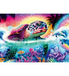 Puzzle Schmidt Tartaruga Neon de 1000 Peças