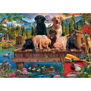 Puzzle Schmidt Uma Família De Cães No Lago 1000 Peças