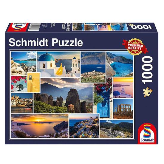 Schmidt Puzzle Férias na Grécia 1000 Peças